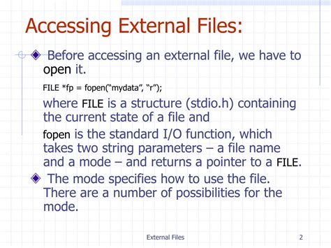 Issue: Loss of Functionality with Accessing External Files