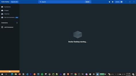 Issues Starting Docker Desktop in Windows Container Environment