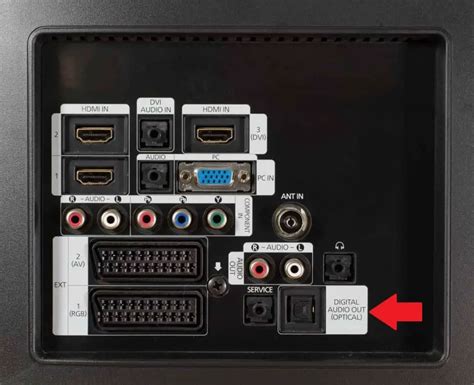 Locating the Audio Output Port on LG TV