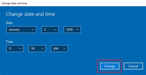 Locating the Date and Time Settings