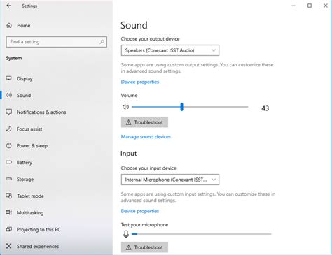 Manage your device's sound settings