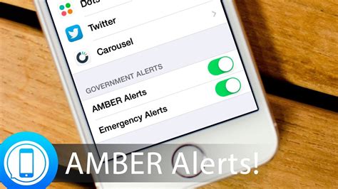 Managing AMBER Alerts on Your Apple Device