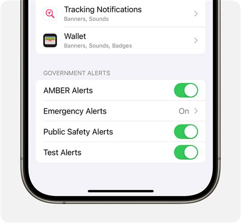 Managing Government Alerts on iOS