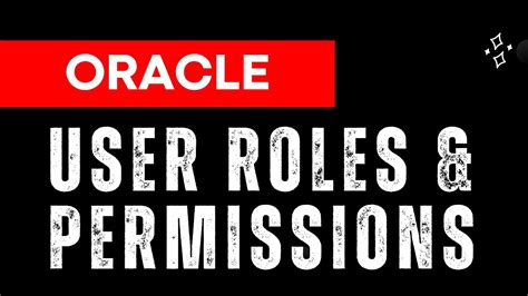 Managing User Accounts and Permissions for Oracle Database