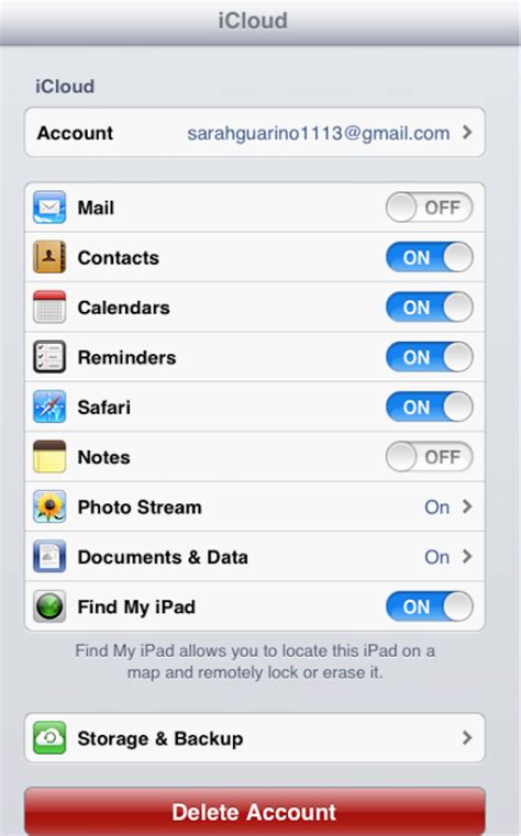 Managing Your iCloud Configuration