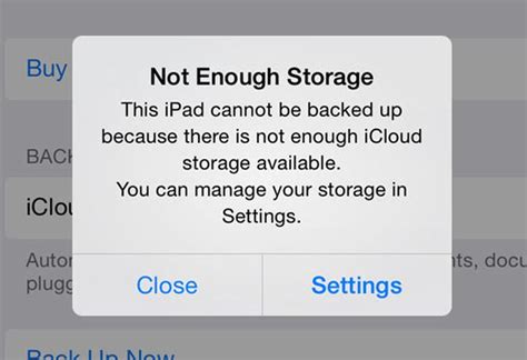 Managing iCloud and backup settings