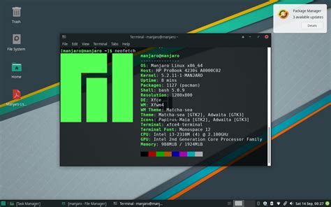 Manjaro: A User-Friendly Linux Distribution Based on Arch