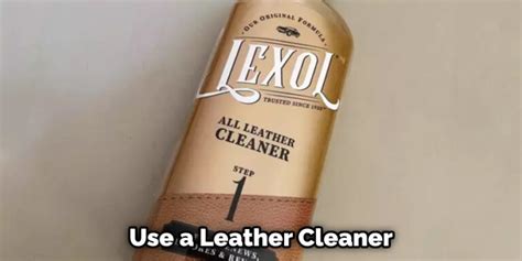 Method 3: Leather Cleaner