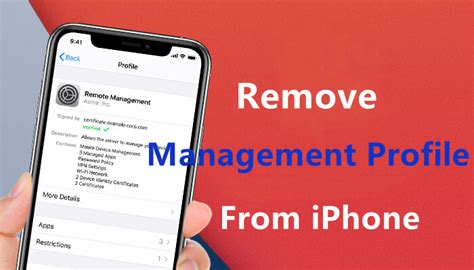 Methods for Removing an iOS Profile