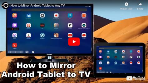 Mirroring the Display of Your Tablet onto Your LG Television