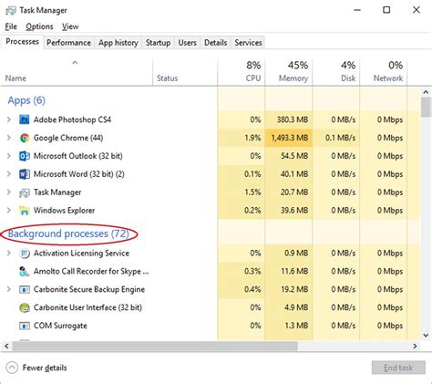 Modifying Startup Programs in the Task Manager