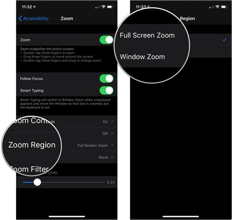 Modifying Zoom settings on your iPhone