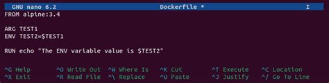 Modifying the Environment Variables in a Docker Container