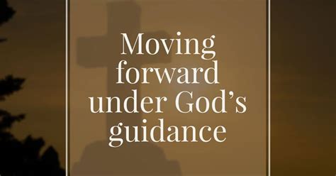 Moving Forward with the Guidance of a Beloved Companion