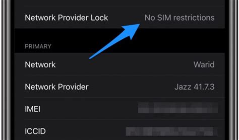 Network Provider Restrictions