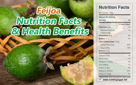 Nutritional value and health benefits of feijoa