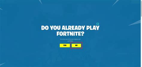 Open Fortnite and create an account or sign in