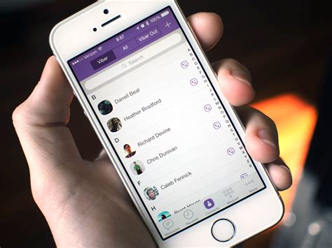 Opening the Viber App on iPhone and Signing In