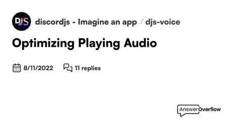 Optimizing Audio Clarity in Discord Chat