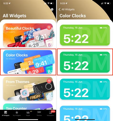 Optimizing the Clock Widget for Slim Screens