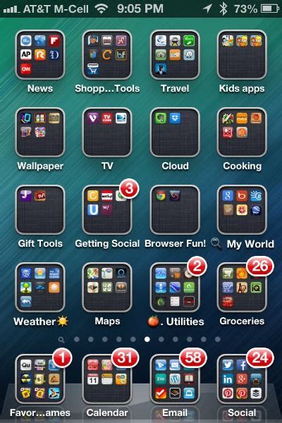 Organizing Apps with Folders and Categories