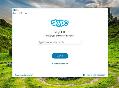 Outdated version of Skype app