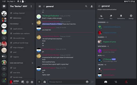 Overview of Collaborative Display on Discord's Tablet Version