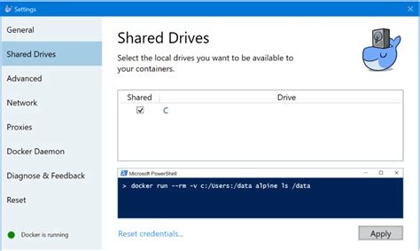 Overview of Docker and Windows Shared Folders