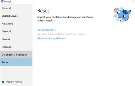 Performing a Command Line Restart of a Windows Docker Container