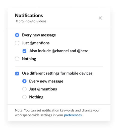 Personalize Your Notification Preferences