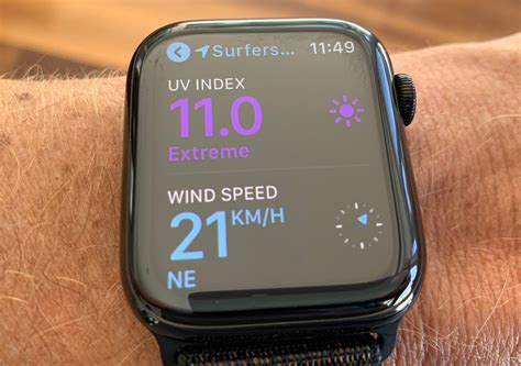 Personalizing UV Level Notifications on Apple Watch 4