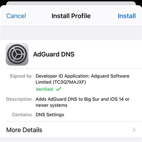 Personalizing Your AdGuard DNS Configuration on iOS 14