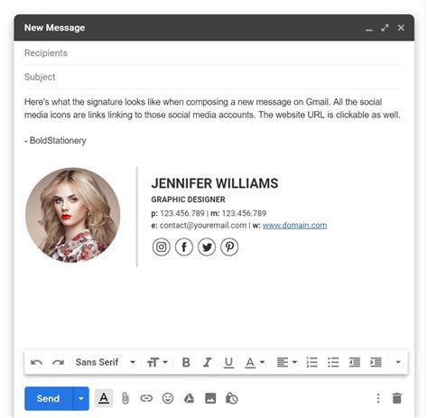 Personalizing Your Email Signature