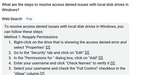 Possible Causes of the Access Denied Issue