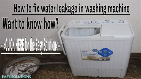 Possible Solutions for Water Leakage in your Washing Appliance