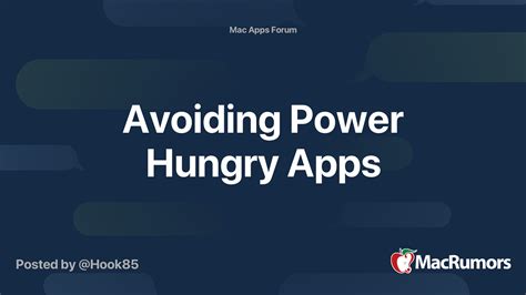 Power-Hungry Apps and Features