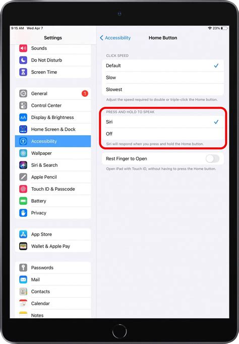 Press and Hold: Activating Your iPad