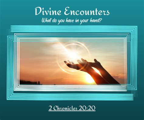 Receiving Comfort and Hope in Divine Encounters