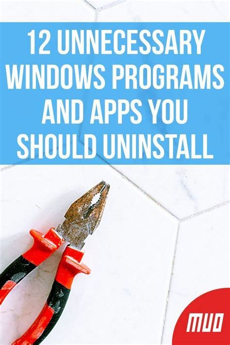 Remove Unnecessary Applications