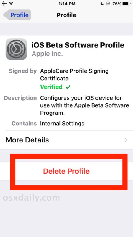 Removing an iOS Developer Profile: Step-by-Step Instructions