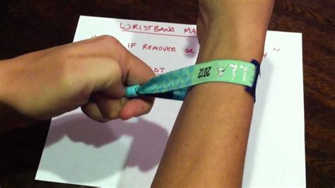 Removing the Previous Wristband