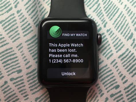 Report the missing Apple Watch to the authorities