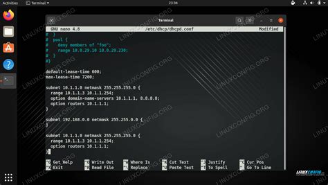 Requirements for Configuring DHCP Services on a Linux Operating System