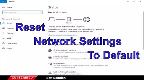 Resetting Network Configuration