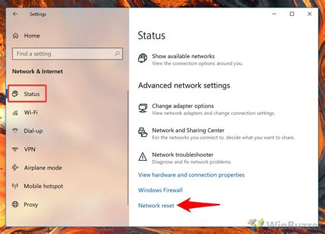 Resetting Network Settings