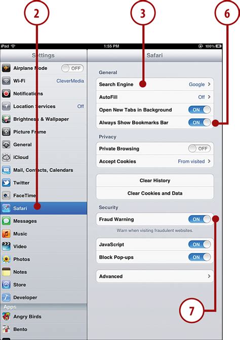 Resetting Safari Settings