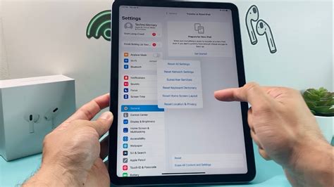 Resetting Settings on Your iPad Air 5th Generation