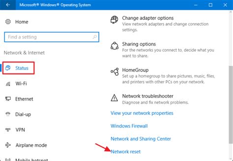 Resetting network settings as a last resort