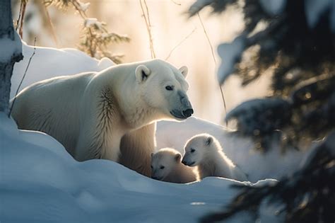 Resilience and Adaptability: Unveiling the Insights from a Dream Encounter with a Snowy Arctic Bear and her Offspring