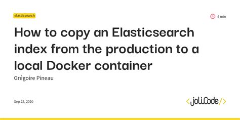 Resolving Indexing Issues in Elasticsearch on a Local Docker Environment